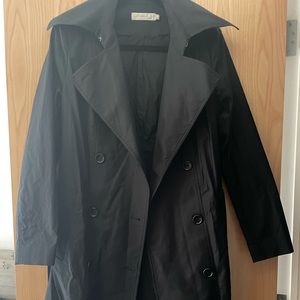 Mayla black trench coat